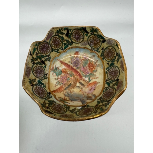 243 - Collection of 19th - 20th century Oriental inspired ceramics + cloisonné pin dish