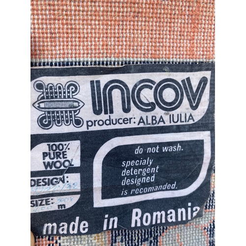 783 - Uncov Romanian 100% pure wool Rug 300 x 200 cm approx