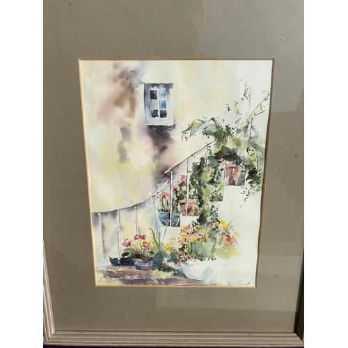 814 - Three signed watercolours including Michael Goss and Gladys Valler