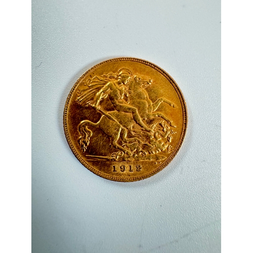 38 - 1912 George V Half Gold Sovereign