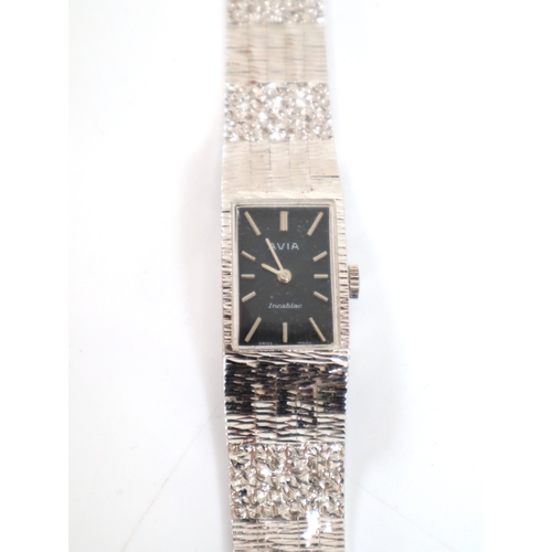 142 - Vintage Ladies AVIA Incabloc watch in case