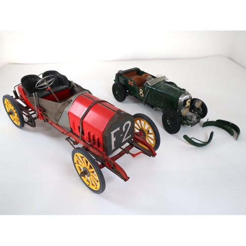 146 - Vintage built Pocher Models 1/8 scale Fiat 130 HP F2 Grand Prix De France 1907 mixed media model wit... 