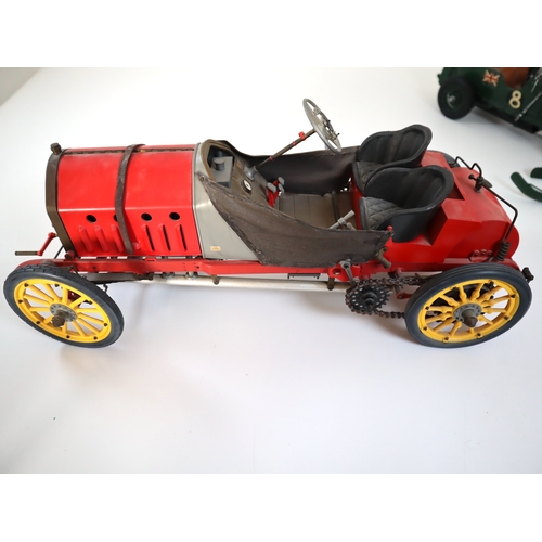 146 - Vintage built Pocher Models 1/8 scale Fiat 130 HP F2 Grand Prix De France 1907 mixed media model wit... 