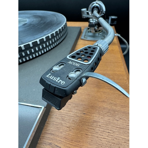 26 - Garrard 401 Turntable in Teak Plinth, ACOS Lustre Tonearm, Shure ED T2 Stylus