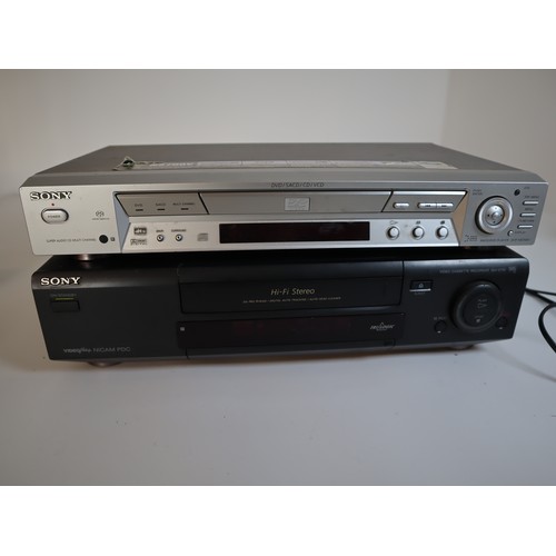 25 - Sony VHS & Sony DVD Players