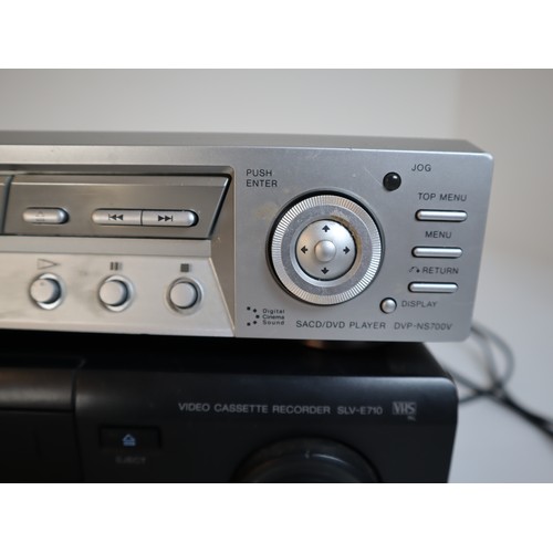 25 - Sony VHS & Sony DVD Players