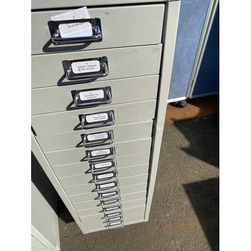 820 - Bisley and Triumph multi drawers metal