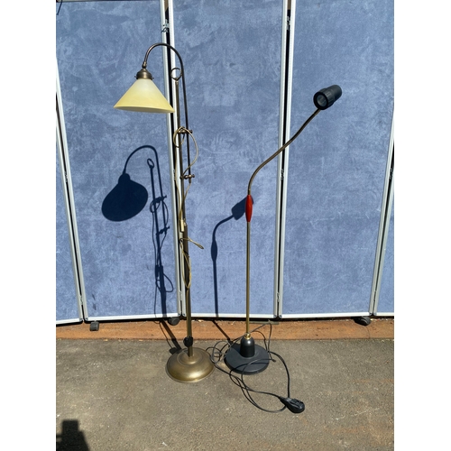 825 - Two Retro floor lamps