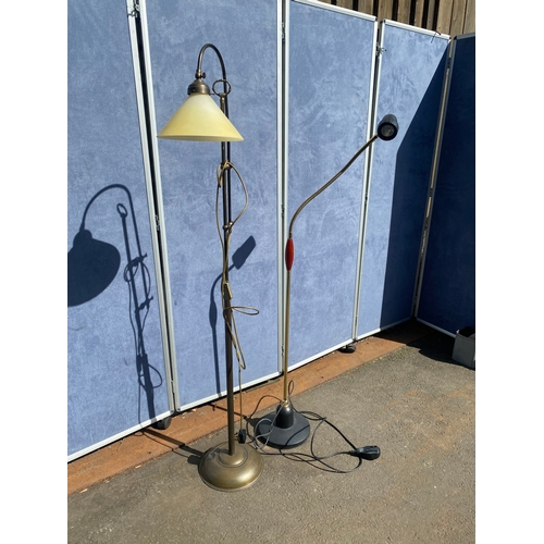 825 - Two Retro floor lamps