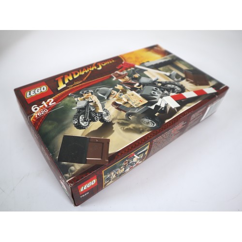 21 - LEGO Indiana Jones - 7620 Motorcycle Chase & 7683 Fight on the Flying Wing - Sealed