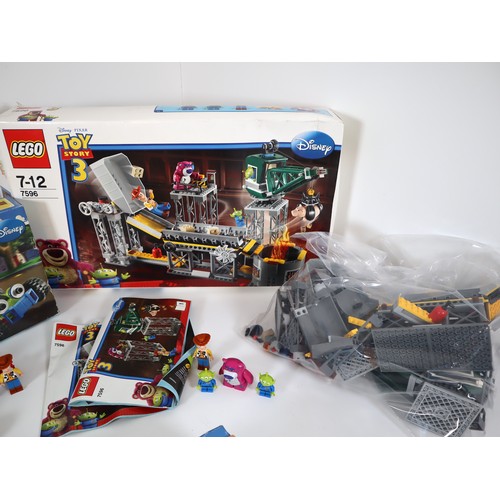 24 - Lego Toy Story - 7596, 7593, 7590, 7591, 7594 Sets Part Built Sets complete in Box with Minifigures ... 