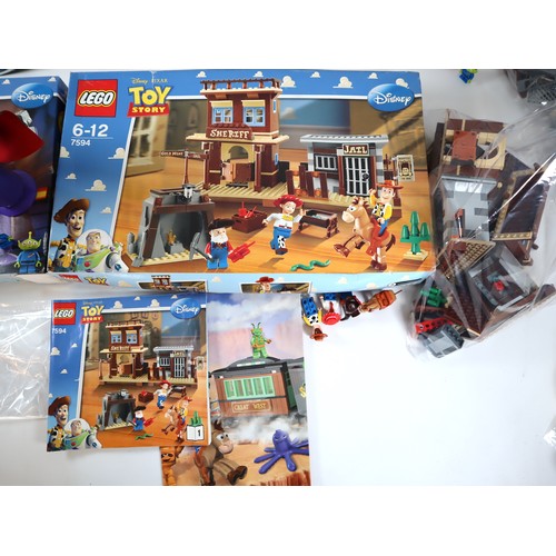 24 - Lego Toy Story - 7596, 7593, 7590, 7591, 7594 Sets Part Built Sets complete in Box with Minifigures ... 