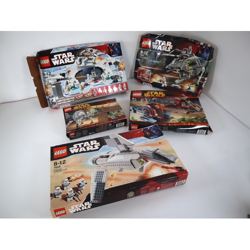 39 - LEGO Star Wars - 7666, 7659, 7671, 7258, 7255 - Some part complete and sealed sets