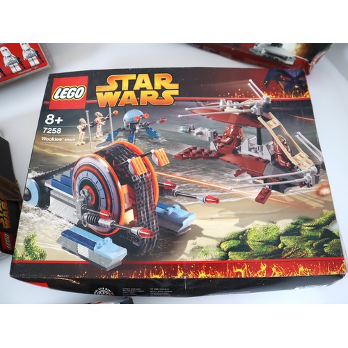 39 - LEGO Star Wars - 7666, 7659, 7671, 7258, 7255 - Some part complete and sealed sets