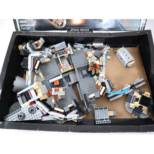 42 - LEGO Star Wars - 4504 Millennium Falcon + 10178 AT AT - Boxed with Instructions No Minifigures