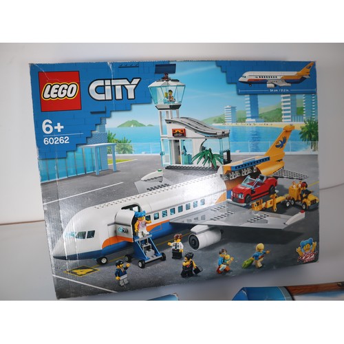 43 - LEGO City - 7632 Crawler Crane, 7746 Road Roller + 60262 Passenger Airplane - Boxed Sealed