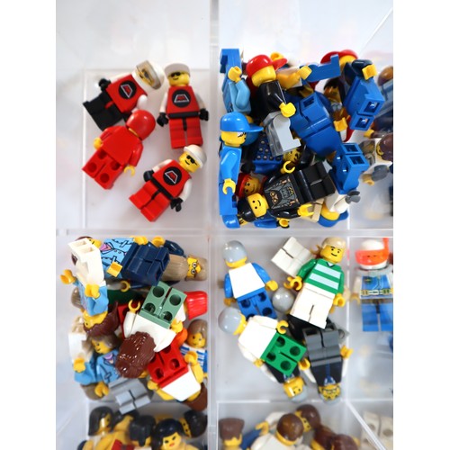 47 - LEGO Minifigures - Assortment of 100 + figures, City, Scuba, Racing,