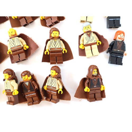 54 - LEGO Star Wars Minifigures - Jedi - Yoda, Luke Skywalker, Obi-Wan Kenobi, Qui-Gon Jin, Old Ben