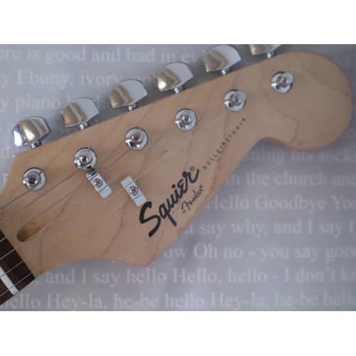 166A - ***updated description ***

Framed Sir Paul McCartney The Beatles  Squier Bulletstrap Electric Guita... 