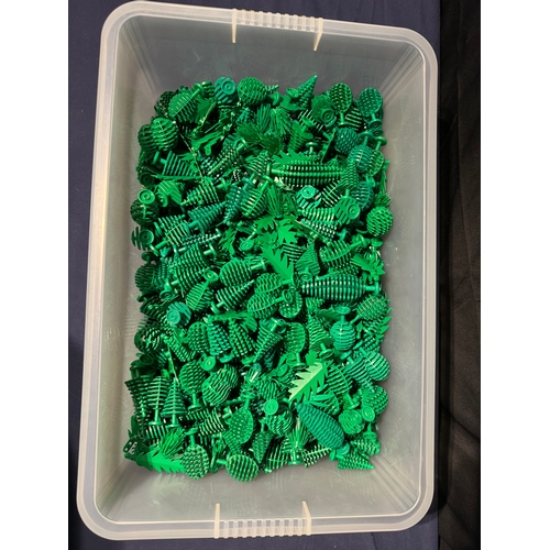 103 - LEGO - Bulk Box of sorted green trees mainly pine trees  - 3 kg