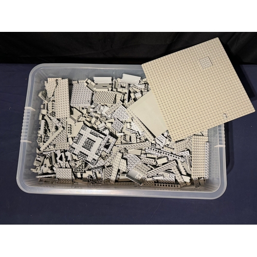 110 - LEGO - Bulk Box of Sorted Grey Loose Pieces - 7kg