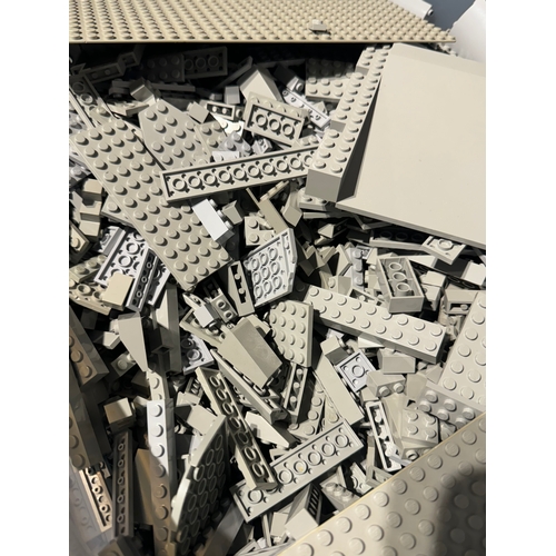 110 - LEGO - Bulk Box of Sorted Grey Loose Pieces - 7kg