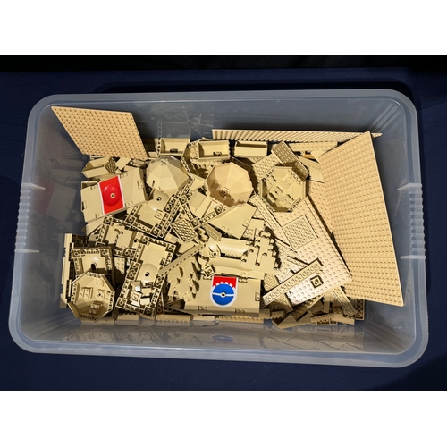 111 - LEGO - Bulk Box of Sorted Sand / Tanned Loose Pieces - 3kg