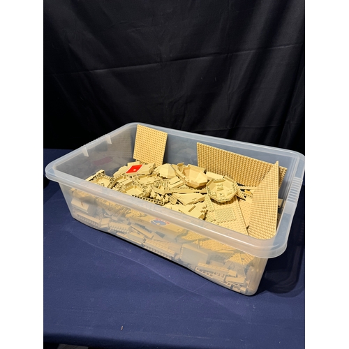 111 - LEGO - Bulk Box of Sorted Sand / Tanned Loose Pieces - 3kg