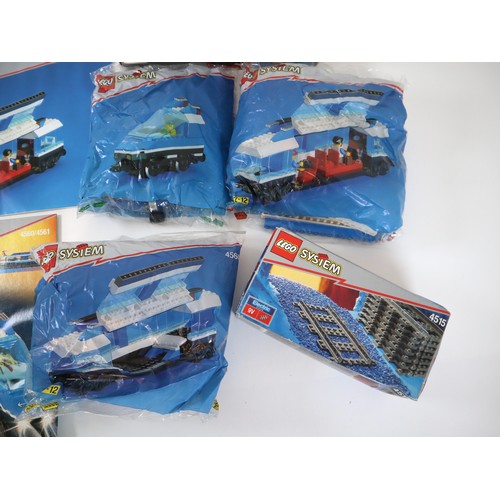 79 - LEGO - 4560 Railway Passenger & Car Train Sealed Poly Bags + Instructions + Sealed 4515 & 4548 (open... 