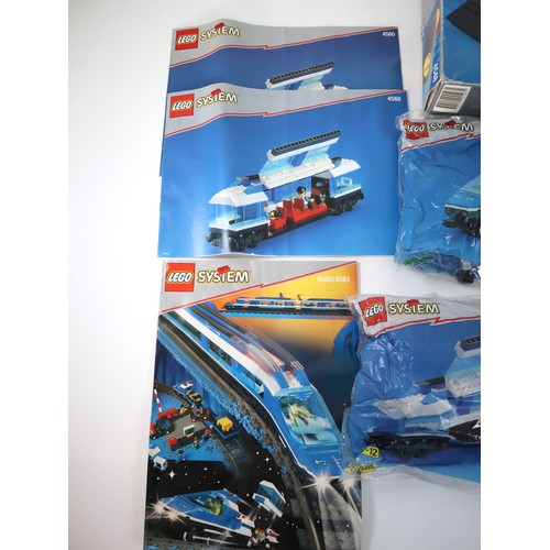 79 - LEGO - 4560 Railway Passenger & Car Train Sealed Poly Bags + Instructions + Sealed 4515 & 4548 (open... 