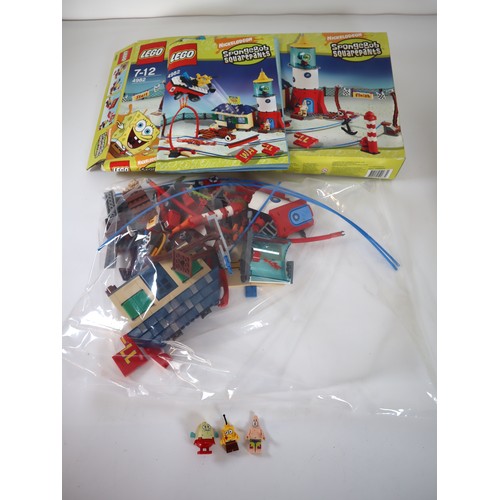 86 - LEGO - Spongebob Squarepants 4982, 4981 + 3832 complete, with minifigures and instructions