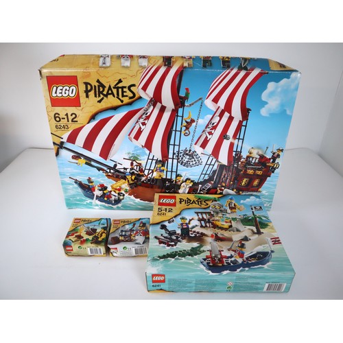 90 - LEGO Pirates - 6243 Brickbeard's Bounty, 6241 Loot Island + 8396 & 8397 Sets All Sealed