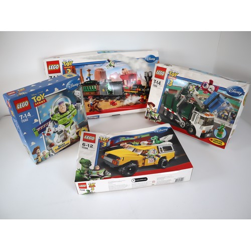 92 - LEGO Toy Story - 7597 Western Train Chase, 7599 Garbage Truck, 7592 Buzz Lightyear, 7598 Pizza Plane... 