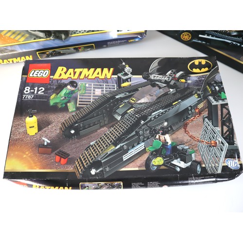 130 - LEGO BATMAN - 7888 Batman vs Joker , 7781 Two Face's Escape , 7787 The Bat-Tank: the Riddler and Ban... 