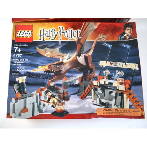 132 - LEGO Harry Potter - 4768 Durmstrang Ship, 4767 Harry and the Hungarian Horntail (Sealed) , 4766 Grav... 