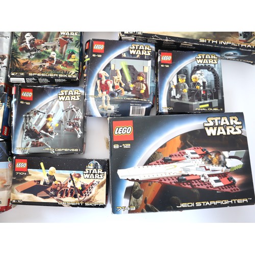 142 - LEGO Star Wars Boxed Collection include sets 7143, 7667, 7104, 7204, 7201, 7128, 7203, 7106, 7139, 7... 