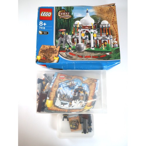 156 - LEGO Oriental Expedition - 7418 (Sealed Box) , 7417 (no box), 7424 (no box)