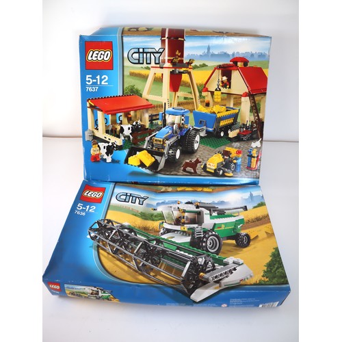 160 - LEGO City -  7636 Harvester Transport Sealed & 7637 Farm Set