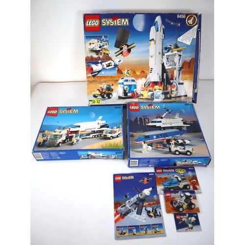 161 - LEGO System Space - 6456 Mission Control, 6346 Shuttle Launch Crew, 6544 Shuttle Transcom 2, 6454, 6... 