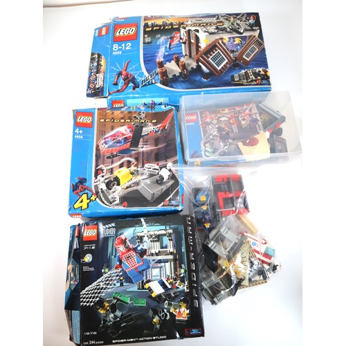 167 - LEGO Spiderman / Studios Sets - 4858, 1376, 4860, 4856