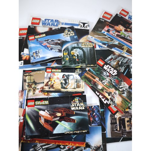 176 - LEGO Star Wars Collection of various instruction booklets from various sets from last 20 years +