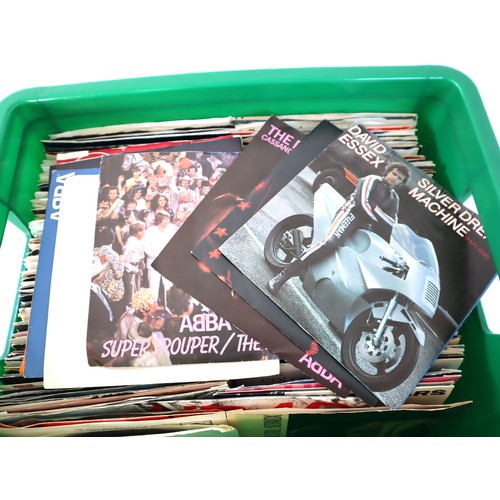 1 - Crate of 45 vinyl record's Pop