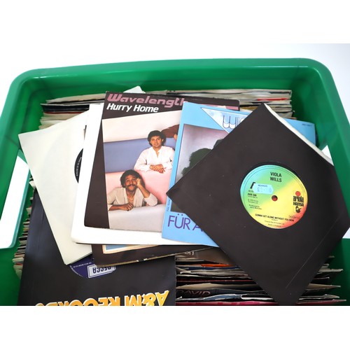 1 - Crate of 45 vinyl record's Pop