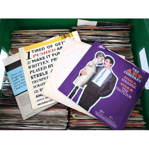 2 - Crate of 45's vinyl records Pop