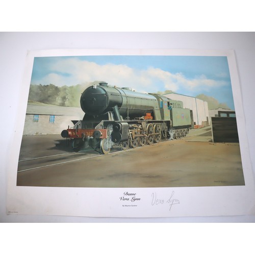 22 - Dame Vera Lynn by Maurice Gardner Print signed by Vera Lynn + 1st edition Vera Lynn Vocal Refrain Au... 