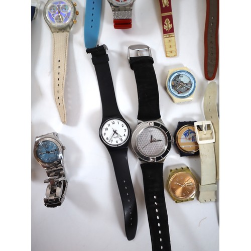 39 - Large collection of vintage collectable Swatch Watches