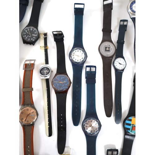 39 - Large collection of vintage collectable Swatch Watches