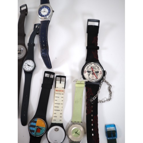 39 - Large collection of vintage collectable Swatch Watches