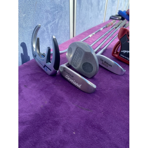 A collection of miscellaneous putters