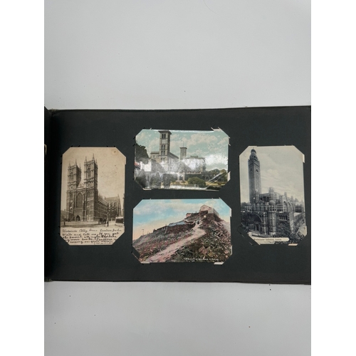 58 - Early 20th Century Postcard Album with approximately 700 various postcards of Social History / Locat... 